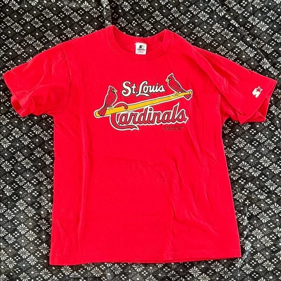 91’ Starter Cardinals Baseball T-Shirt - Picture 1 of 6
